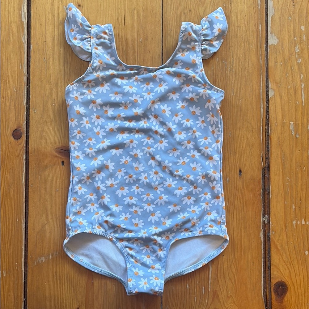 SOLD Pearl Street Floral Blue Kids One-Piece Swimsuit